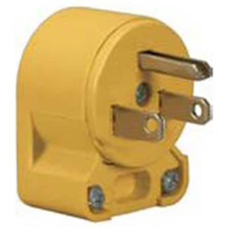 Eaton Wiring Devices Cooper Wiring 4867AN-BOX 15A 125V 2-Pole Heavy Duty Grade Vinyl Plug; Yellow 4867AN-BOX